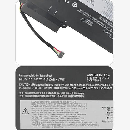 Batterie pour ordinateur portable 4120 mAh compatible avec Lenovo ThinkPad E450, E450C, E455 et E460, 45N1754-E450