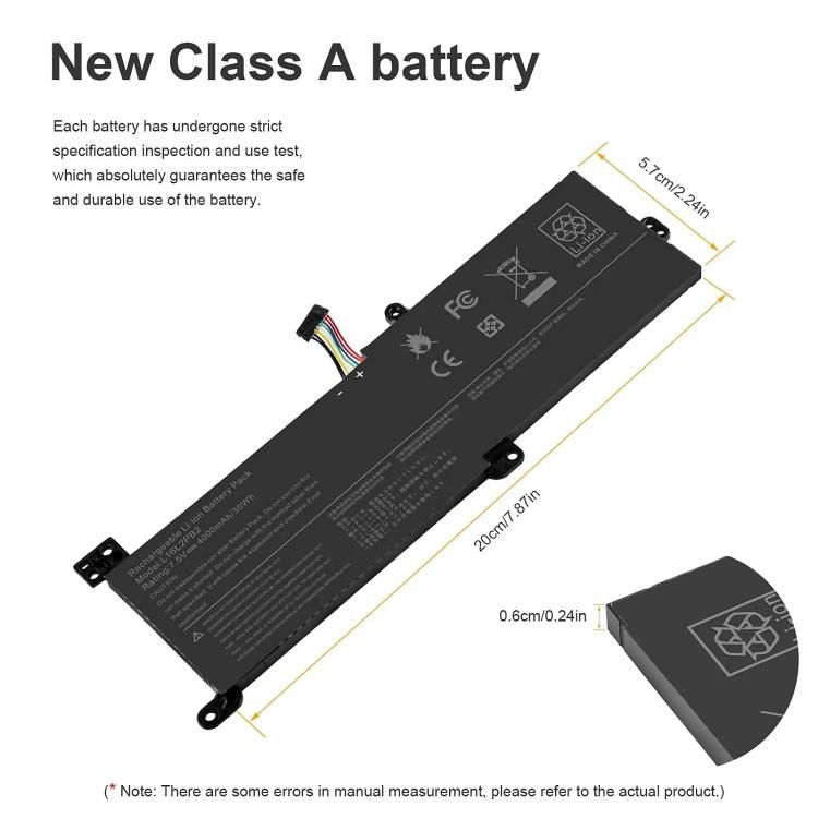 Batterie pour ordinateur portable Lenovo Ideapad 320-14AST-15IKB-15IAP-15AST-15ABR, 4030 mAh, L16C2PB2