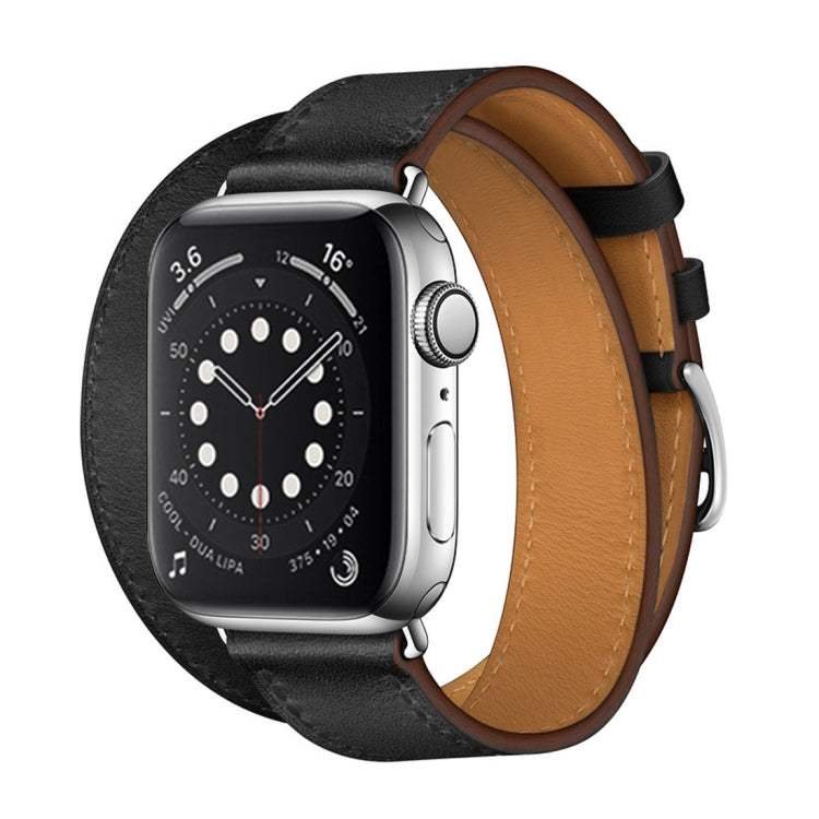 Pour Apple Watch 3/2/1 Génération 42mm Bracelet Universel Double Boucle en Cuir