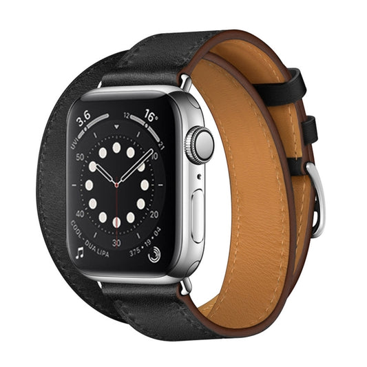 Pour Apple Watch 3/2/1 Génération 42mm Bracelet Universel Double Boucle en Cuir