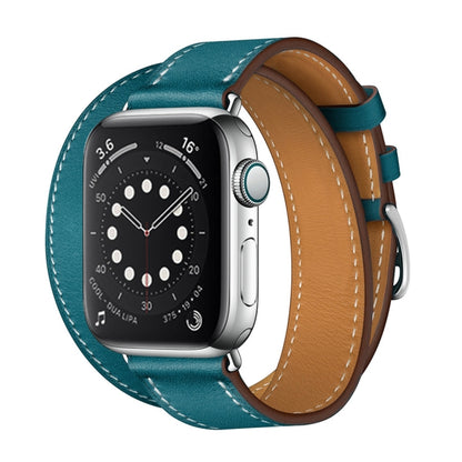Pour Apple Watch 3/2/1 Generation 38mm Bracelet en cuir universel à double boucle