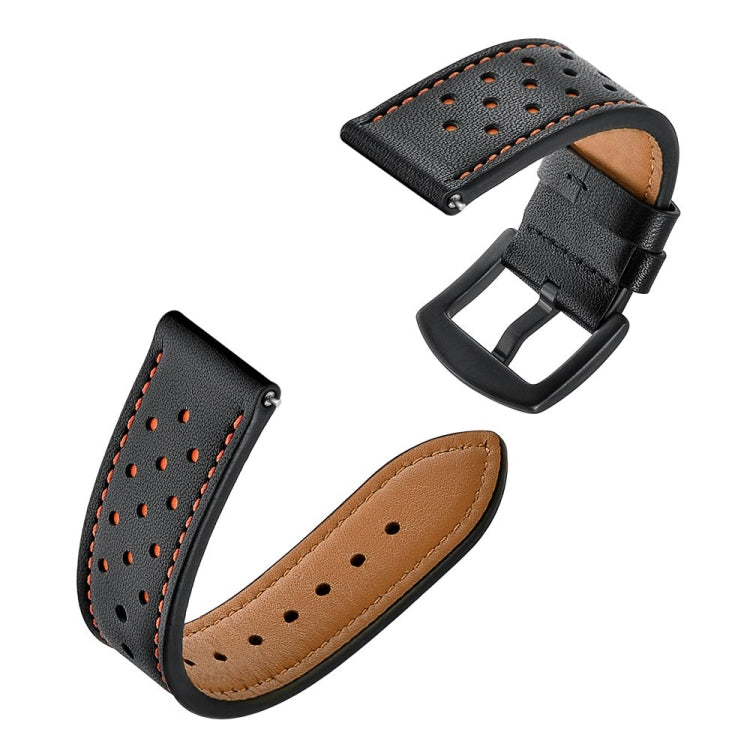 Pour appliquer le bracelet sport à œillets en cuir Samsung Galaxy Watch Active 22 mm