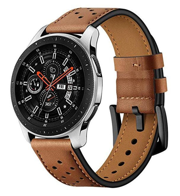 Pour appliquer le bracelet sport à œillets en cuir Samsung Galaxy Watch Active 22 mm