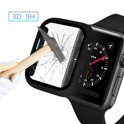 ENKAY Hat-prince Boîtier PC à couverture complète + Protecteur en verre trempé pour Apple Watch Series 5 / 4 40mm