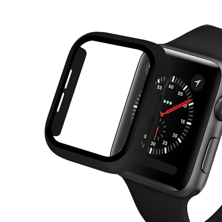 ENKAY Hat-prince Boîtier PC à couverture complète + Protecteur en verre trempé pour Apple Watch Series 5 / 4 40mm