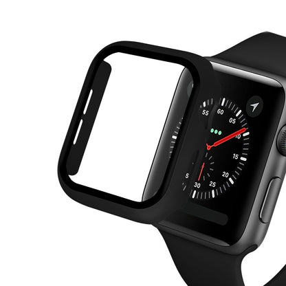 ENKAY Hat-prince Boîtier PC à couverture complète + Protecteur en verre trempé pour Apple Watch Series 5 / 4 40mm