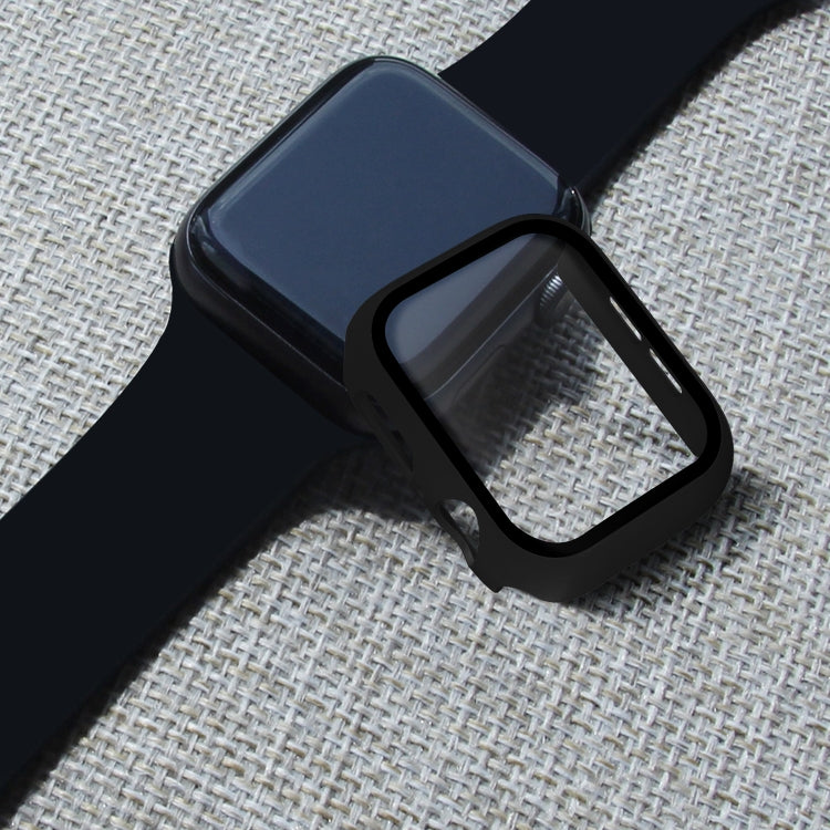 ENKAY Hat-prince Boîtier PC à couverture complète + Protecteur en verre trempé pour Apple Watch Series 5 / 4 40mm