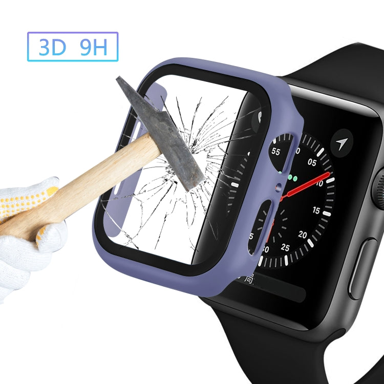 ENKAY Hat-prince Boîtier PC à couverture complète + Protecteur en verre trempé pour Apple Watch Series 5 / 4 40mm