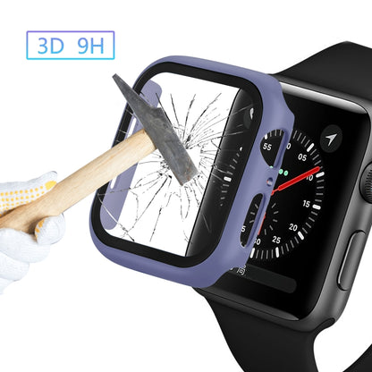ENKAY Hat-prince Boîtier PC à couverture complète + Protecteur en verre trempé pour Apple Watch Series 5 / 4 40mm