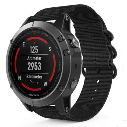 Pour Jiamin Fenix5, bracelet de montre en nylon à trois anneaux 22MM