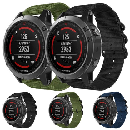 Pour Jiamin Fenix5, bracelet de montre en nylon à trois anneaux 22MM