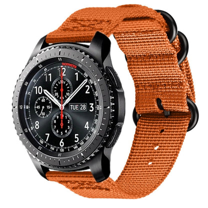 Pour Samsung Galaxy Watch Active 22mm / S3 Bracelet en nylon à trois anneaux, For Samsung Galaxy Watch Active 2 22mm / Gear S3