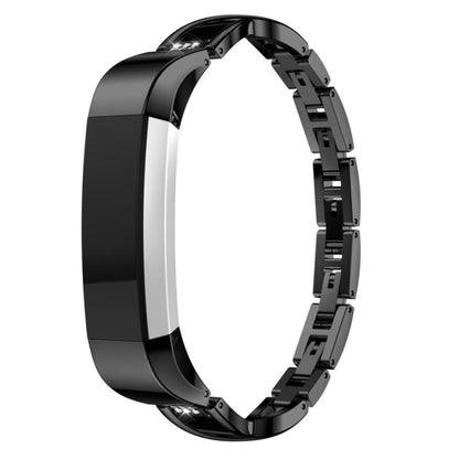 Pour montre intelligente Fitbit Alta bracelet en métal en forme de X, black, gold, rose gold, sliver