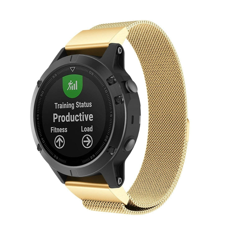 Pour Garmin Fenix 5 Milan Metal Bracelet de montre en acier inoxydable, 20MM, 22MM, 26MM