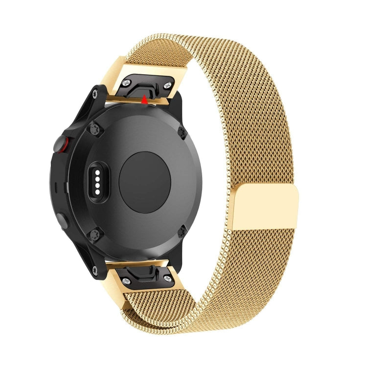 Pour Garmin Fenix 5 Milan Metal Bracelet de montre en acier inoxydable, 20MM, 22MM, 26MM