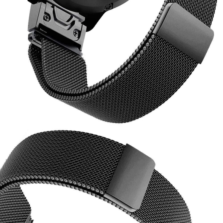 Pour Garmin Fenix 5 Milan Metal Bracelet de montre en acier inoxydable, 20MM, 22MM, 26MM