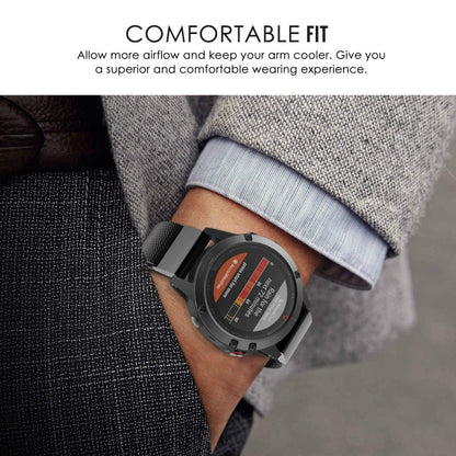 Pour Garmin Fenix 5 Milan Metal Bracelet de montre en acier inoxydable, 20MM, 22MM, 26MM