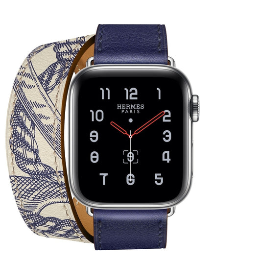 Pour Apple Watch 3/2/1 génération 38mm sérigraphie universelle bracelet de montre à double boucle