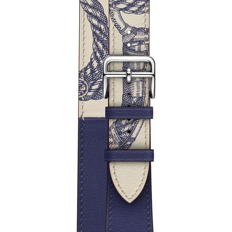 Pour Apple Watch 3/2/1 génération 38mm sérigraphie universelle bracelet de montre à double boucle