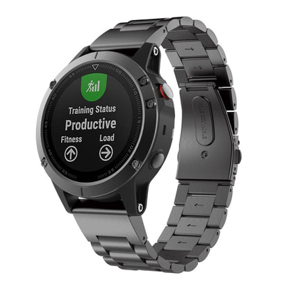 Pour bracelet de montre en acier inoxydable à trois perles Garmin 5 20 mm