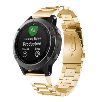 Pour bracelet de montre en acier inoxydable à trois perles Garmin 5 20 mm