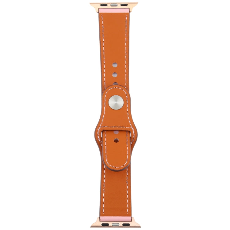Pour Apple Watch 3/2/1 Generation 42mm Bracelet en cuir à boucle universelle, For Apple Watch Series 7 45mm / 6 & SE & 5 & 4 44mm / 3 & 2 & 1 42mm, For Apple Watch Series 8&7 45mm / SE 2&6&SE&5&4 44mm / 3&2&1 42mm