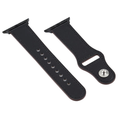 Pour Apple Watch 3/2/1 Generation 42mm Bracelet en cuir à boucle universelle, For Apple Watch Series 7 45mm / 6 & SE & 5 & 4 44mm / 3 & 2 & 1 42mm, For Apple Watch Series 8&7 45mm / SE 2&6&SE&5&4 44mm / 3&2&1 42mm