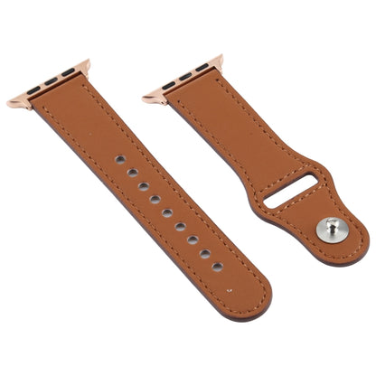 Pour Apple Watch 3/2/1 Generation 42mm Bracelet en cuir à boucle universelle, For Apple Watch Series 7 45mm / 6 & SE & 5 & 4 44mm / 3 & 2 & 1 42mm, For Apple Watch Series 8&7 45mm / SE 2&6&SE&5&4 44mm / 3&2&1 42mm