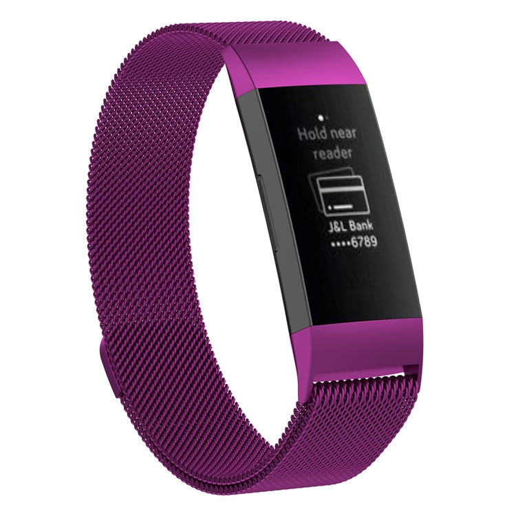 Bracelet magnétique en acier inoxydable pour FITBIT Charge 4, petite taille : 190 x 18 mm., Size：190x18mm