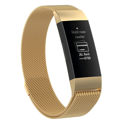 Bracelet magnétique en acier inoxydable pour FITBIT Charge 4, petite taille : 190 x 18 mm., Size：190x18mm