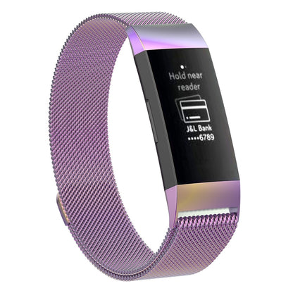 Bracelet magnétique en acier inoxydable pour FITBIT Charge 4, petite taille : 190 x 18 mm., Size：190x18mm
