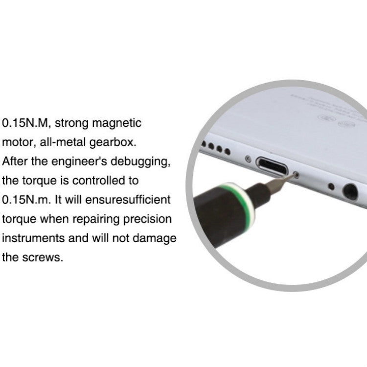 BAKU BA-3331 Tournevis électrique rechargeable USB Outil de réparation de téléphone portable