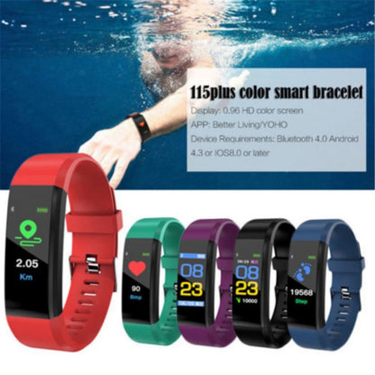 ID115 0,96 pouces OLED écran montre intelligente bracelet podomètre Sport Fitness Tracker bracelet, ID115 Black, ID115 Red, ID115 Green, ID115 Purple, ID115 Blue
