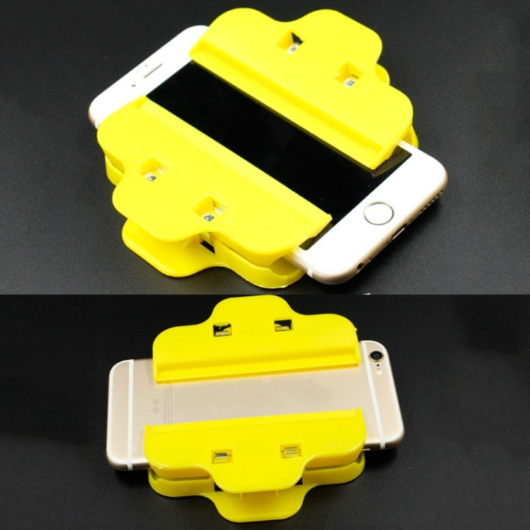 Clip fixe inclinable pour téléphone portable, 10 pièces, Clip adhésif pour écran tactile plat (livraison de couleur aléatoire)