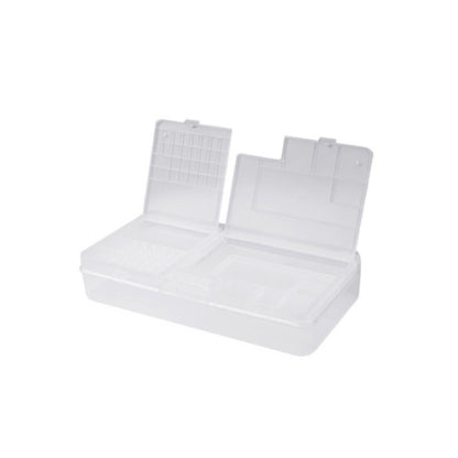 2 pièces Double couche à clapet pièces de réparation de téléphone portable boîte de chiffre d'affaires téléphone portable démontage vis composant boîte de rangement