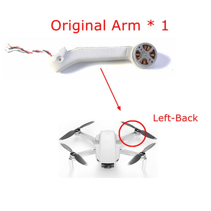 Pièces de réparation de bras de moteur d'avion pour DJI Mavic Mini, For DJI Mavic Mini(Left Rear Arm), For DJI Mavic Mini(Right Rear Arm)