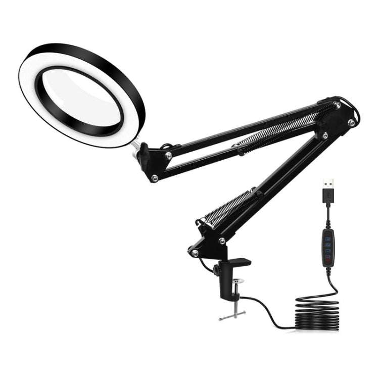 Lampe LED de Protection des yeux pour livre de lecture, loupe à Clip pliable USB, lumière d'entretien électronique
