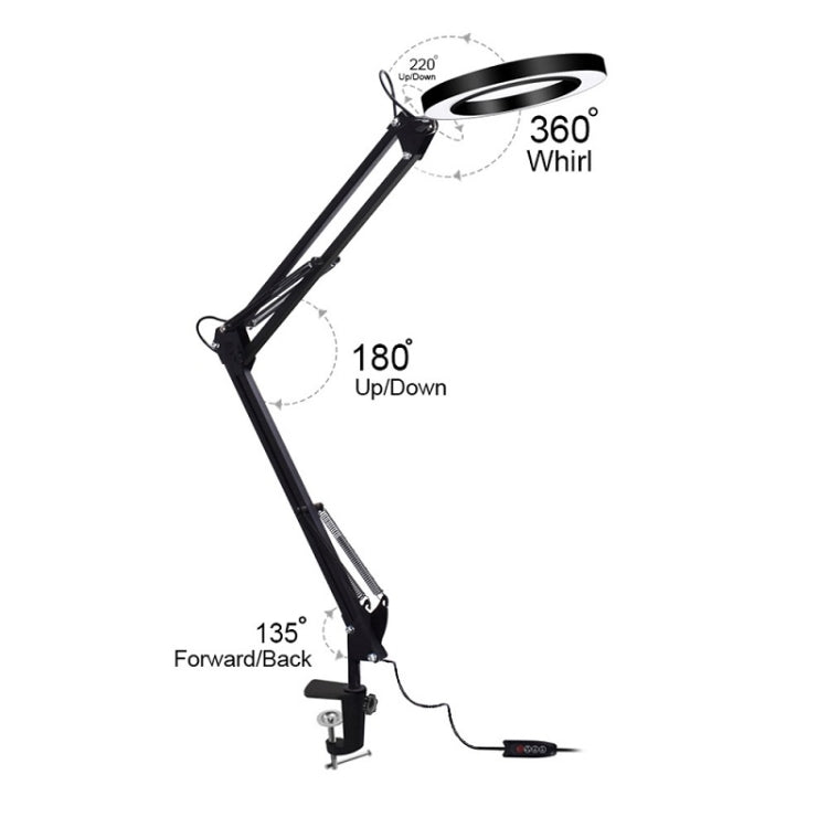 Lampe LED de Protection des yeux pour livre de lecture, loupe à Clip pliable USB, lumière d'entretien électronique