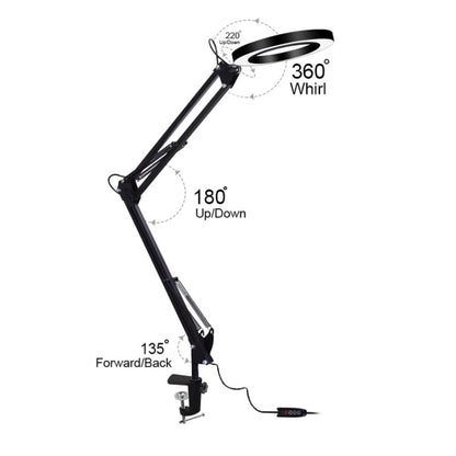 Lampe LED de Protection des yeux pour livre de lecture, loupe à Clip pliable USB, lumière d'entretien électronique