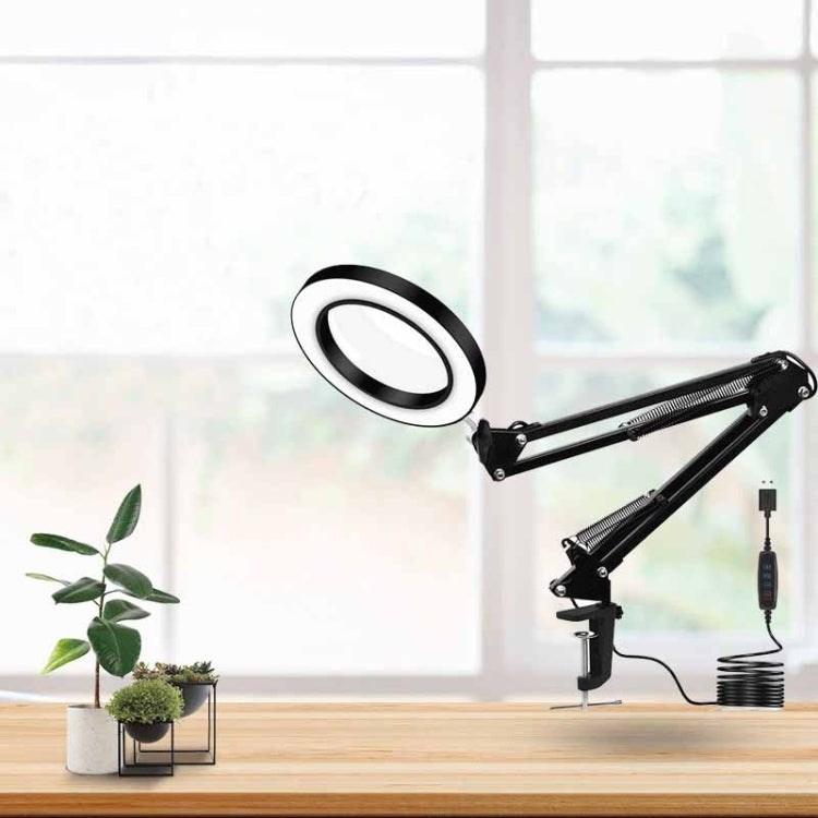 Lampe LED de Protection des yeux pour livre de lecture, loupe à Clip pliable USB, lumière d'entretien électronique