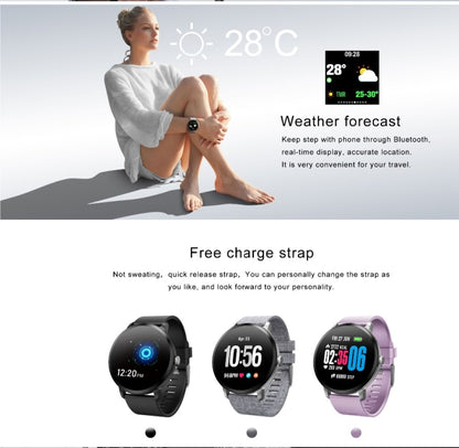 V11 Smartwatch moniteur de fréquence cardiaque en temps réel mode multi-sport lumière respiratoire montre intelligente pour téléphone Android IOS