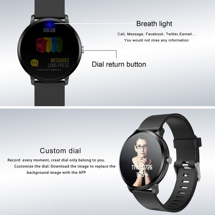 V11 Smartwatch moniteur de fréquence cardiaque en temps réel mode multi-sport lumière respiratoire montre intelligente pour téléphone Android IOS