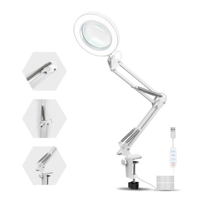 USB Desktop LED Ring Light Soudage Auxiliaire Loupe Éclairage Lampe de Bureau