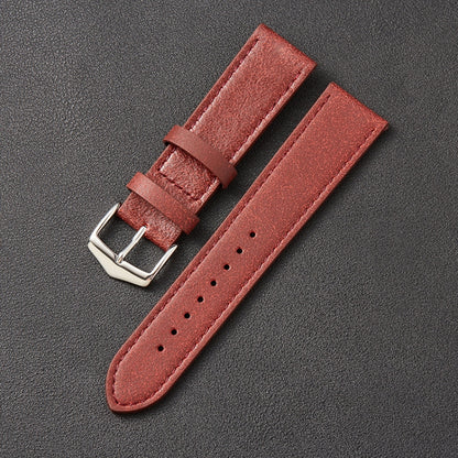 Petit bracelet en cuir de vachette à texture cassée adapté à la montre Huawei, 20mm, 22mm