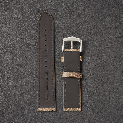 Petit bracelet en cuir de vachette à texture cassée adapté à la montre Huawei, 20mm, 22mm