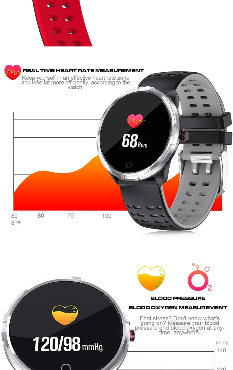 X7 Montre Intelligente IP68 Etanche Hommes Sport Smartwatch Android Bluetooth Montre Support Fréquence Cardiaque / Rappel d'Appel / Podomètre / Surveillance du Sommeil / Tracker