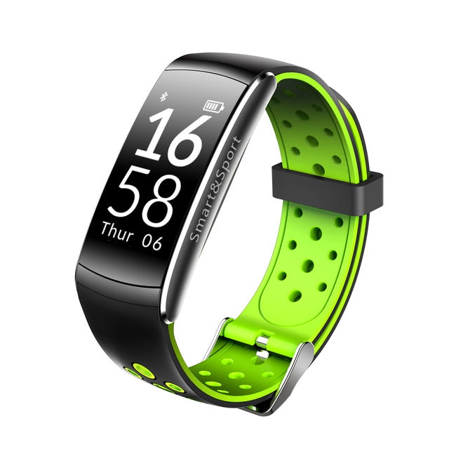 Montre intelligente moniteur de fréquence cardiaque IP68 étanche Fitness Tracker pression artérielle GPS Bluetooth pour Android IOS femmes hommes