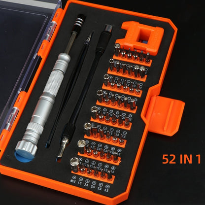 Obadun 9802B 52 en 1 alliage d'aluminium poignée matériel outil tournevis ensemble maison précision tournevis téléphone portable démontage outil
