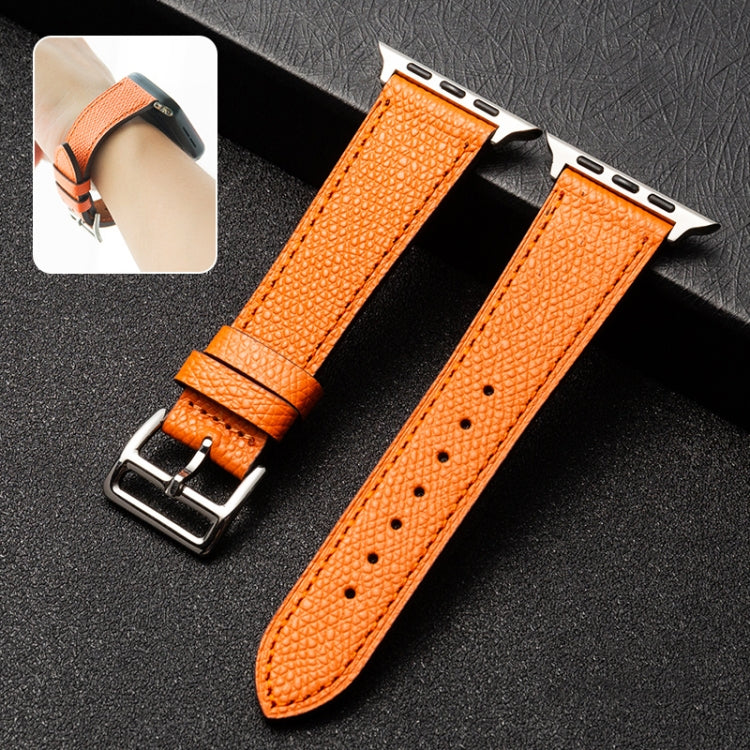 Bracelet de montre en cuir de vachette Business, For Apple Watch Series 6&SE&5&4 44mm / 3&2&1 42mm