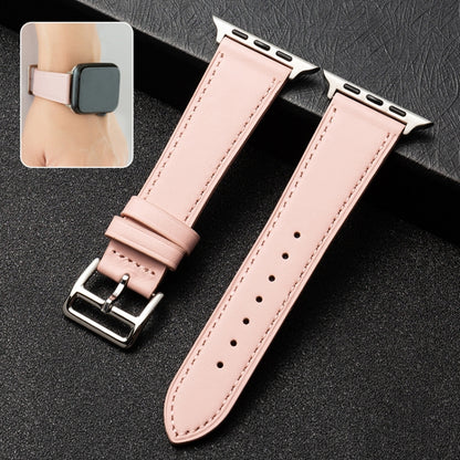 Bracelet de montre en cuir de vachette Business, For Apple Watch Series 6&SE&5&4 44mm / 3&2&1 42mm